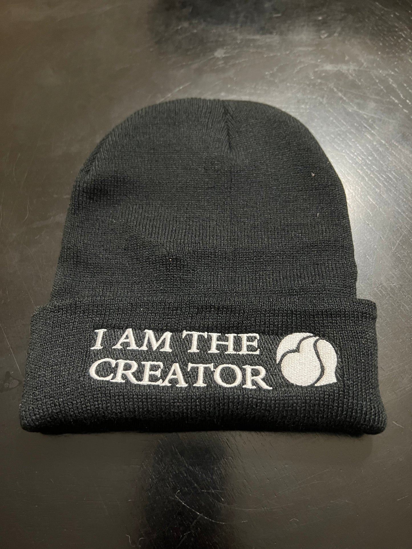 I Am The Creator Affirmation Beanie for Fall and Winter