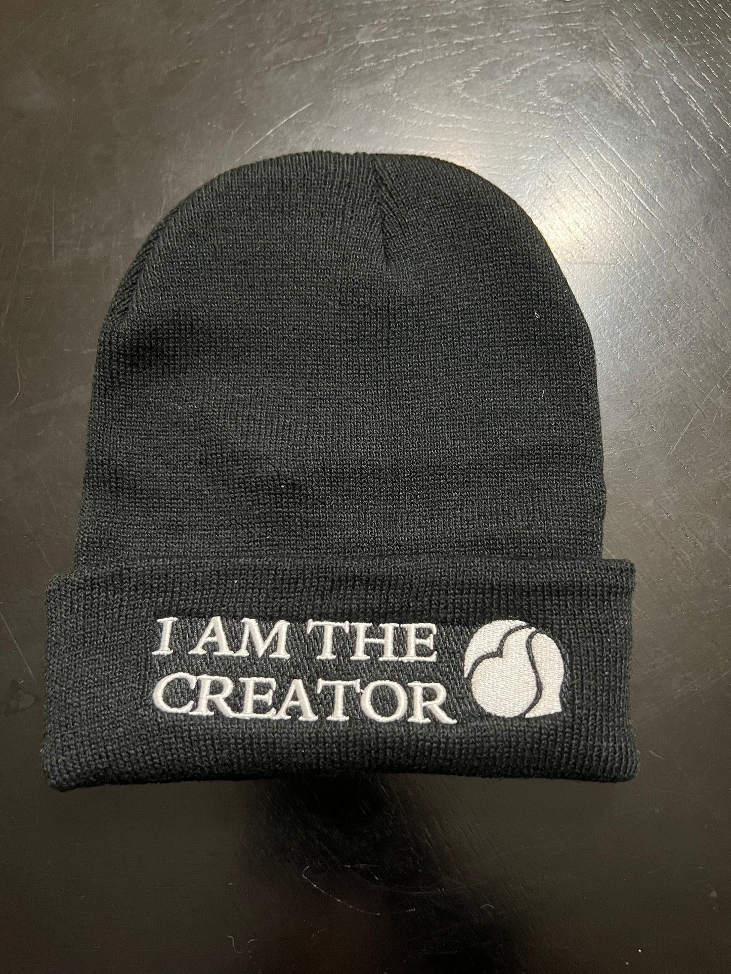 I Am The Creator Affirmation Beanie for Fall and Winter