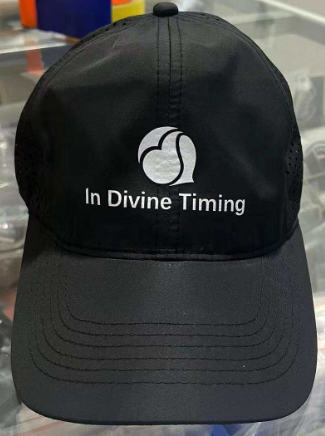 In Divine Timing Affirmation Fitted Hat For Gym or Outdoor Use